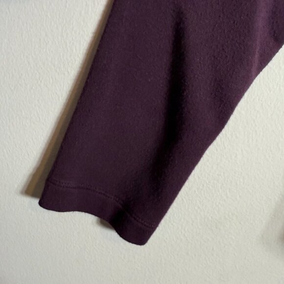 Athleta Ethereal Brushed Funnel Neck Pullover Sweatshirt Women's Small Purple - Picture 9 of 15